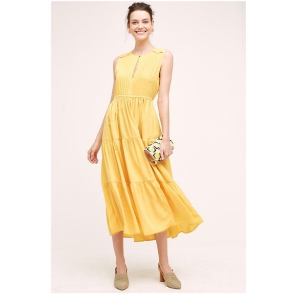 Anthropologie Sunfield Whit Two Midi Dress - Picture 1 of 7